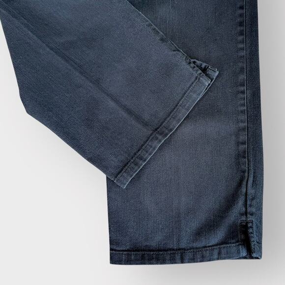 Talbots Petites Denim Cropped Straight Leg Stretch Jeans Size 14P Washed Black - Picture 7 of 12